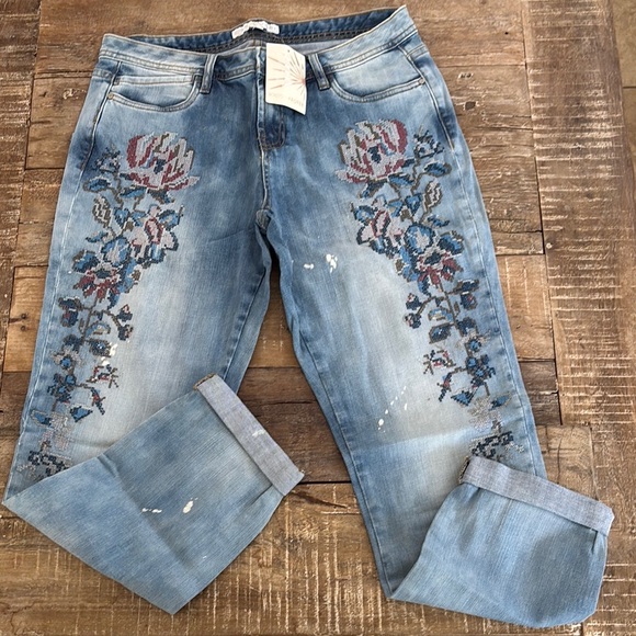 Boston Proper Denim - Boston Proper Embroidered Jeans NWT